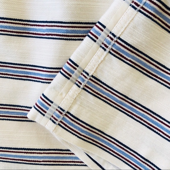 Tory Burch cream blue striped dress with jewels 8 - Picture 12 of 12